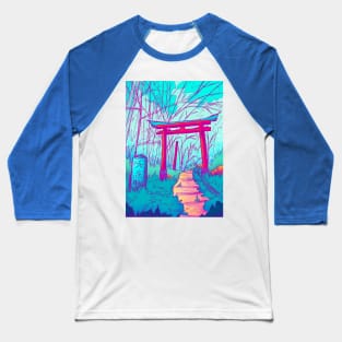 The Blue Japanese Garden Baseball T-Shirt